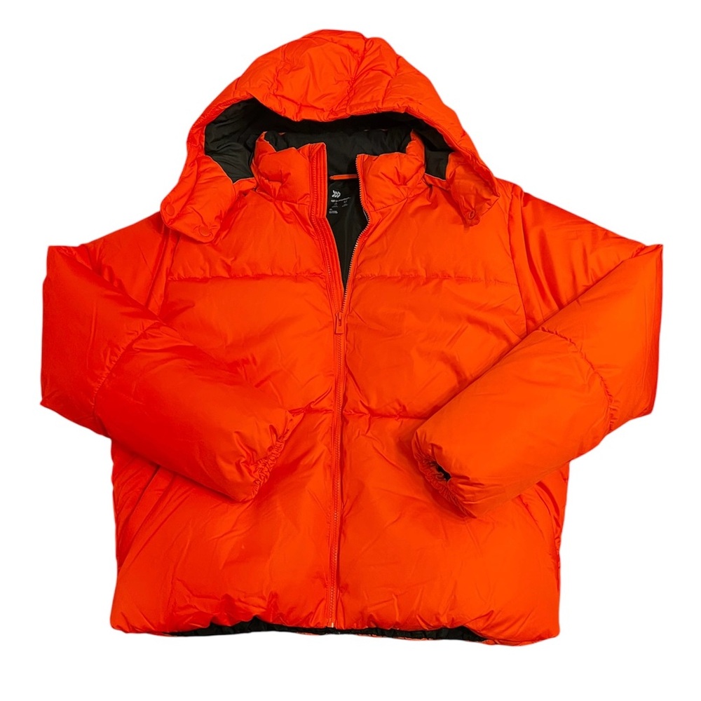 Bright Orange Puffer Jacket - XL